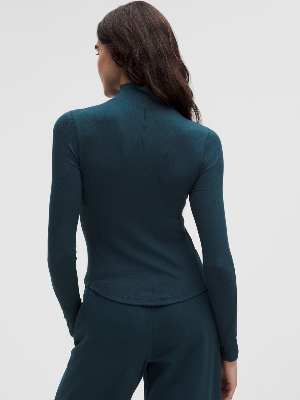 🔥LULULEMON Hold Tight Turtle Neck Long Sleeve INDOCHINE BLUE - Picture 3 of 8